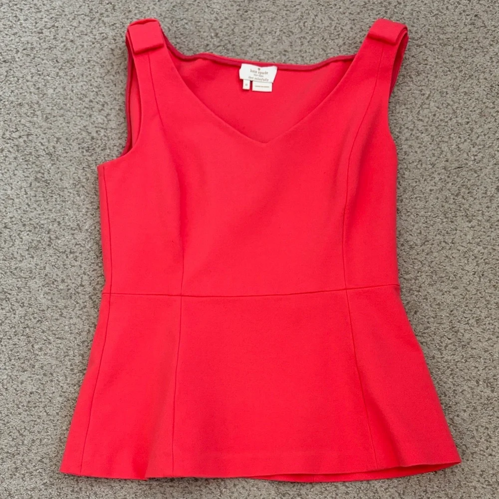 Kate Spade Peplum Bow Top, 0